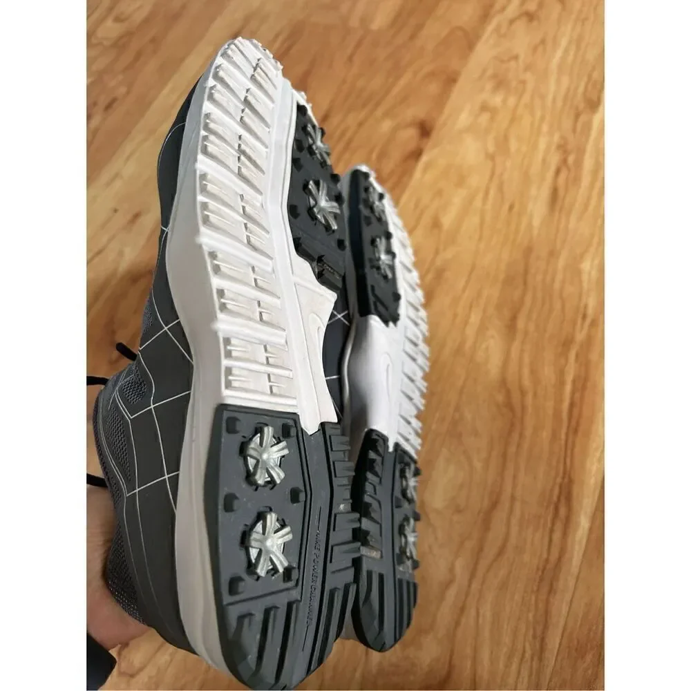 Nike golf shoes size 6y or 6.5 adult or 7 women’s adult gray color - Picture 2 of 5